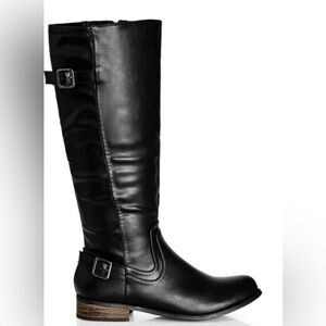 NWT City Chic WIDE FIT Cilla Knee Boot - Size 8 / 39